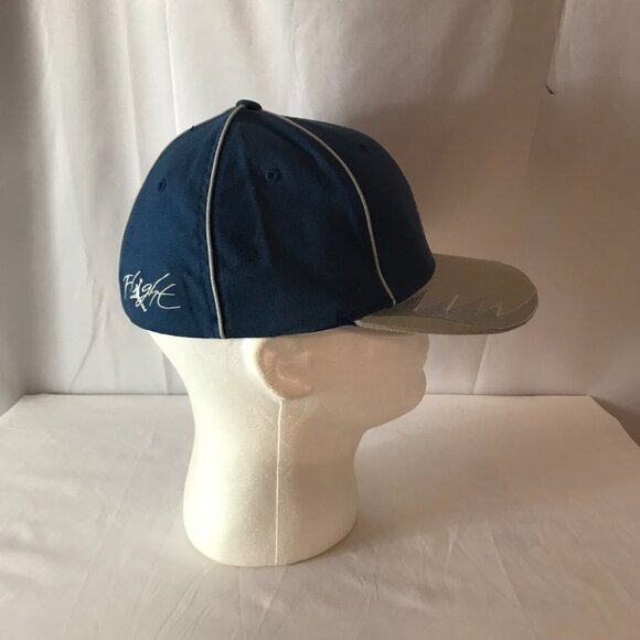 Jordan Vintage Flat Bill L/XL Shark Design Imprinted In Bill Sport Cut Hat - Picture 3 of 6